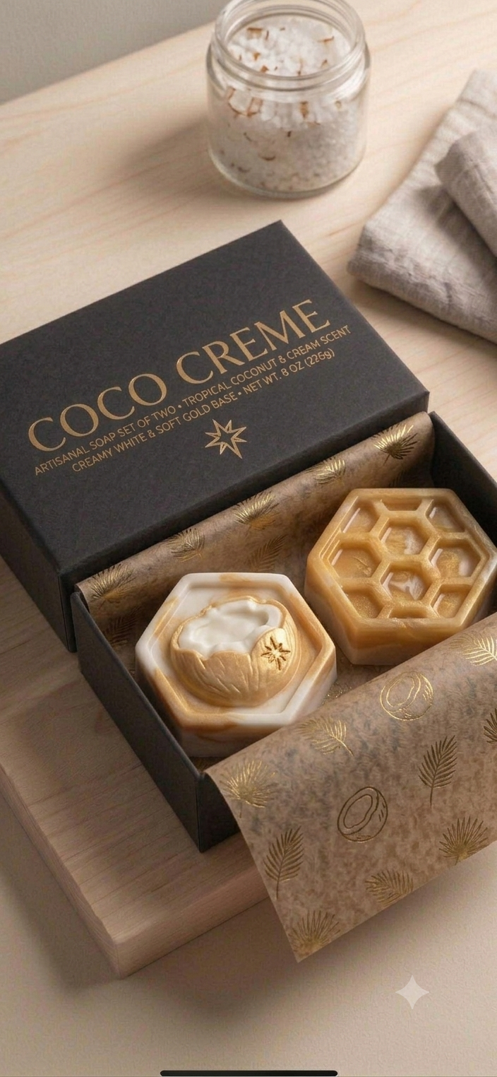Coco Creme Bar Soap Set